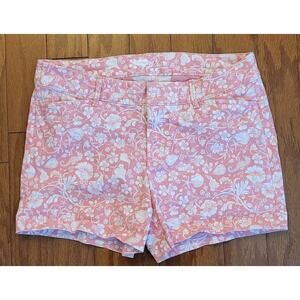 Old Navy The Pixie Womens Size 6 Pink Beach Design Twill Chino Shorts